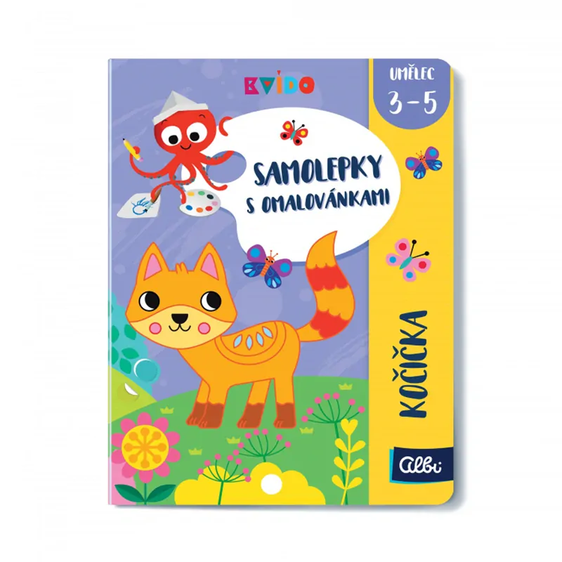 Albi Samolepky s omalovánkami - Kočička