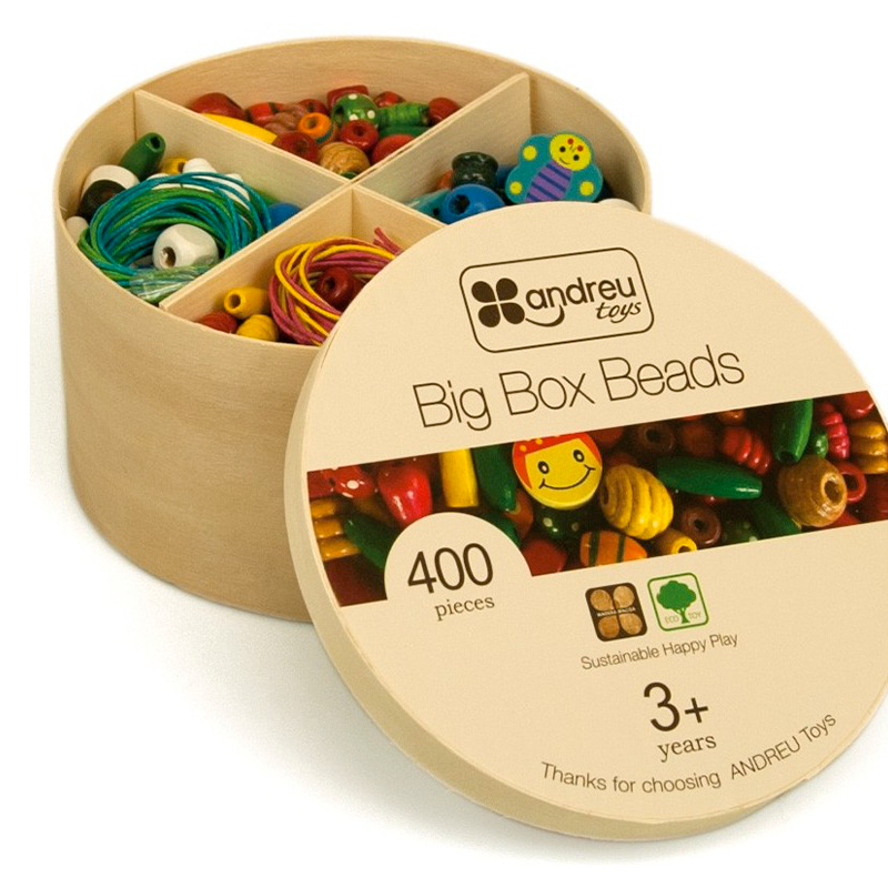 Andreu Toys - Velká krabice - korálky, náramky, náhrdelníky