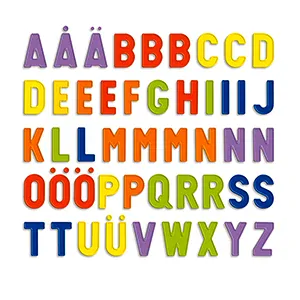 Magnetická velká písmena k poučné hře na mag. tabuli - 288 kusů
