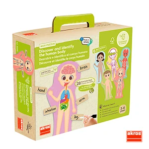 Akros MAXI PUZZLE Objevujte tajemství lidského těla