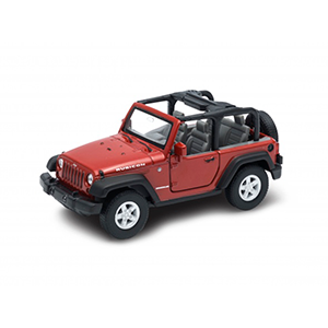 Welly 1:34-39 Jeep Wrangler Rubicon convertible (red), modely aut