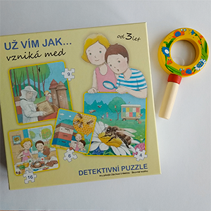 Už vím jak... vzniká med - PUZZLE S LUPOU