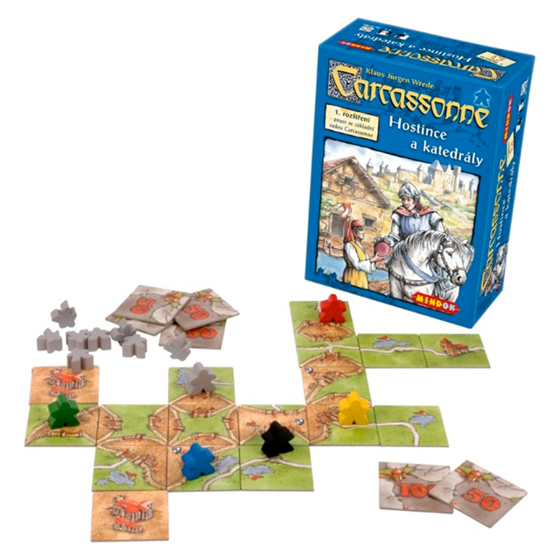 Mindok Carcassonne rozšíření 1 - Hostince a katedrály