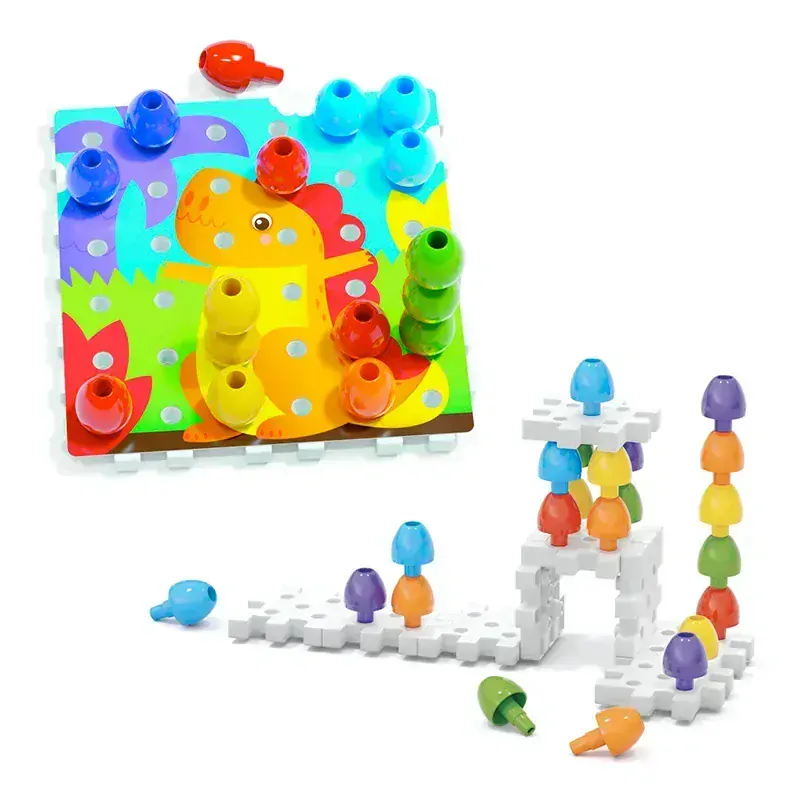 Karty s předlohami k mozaice Jumbo Peggy - 8 kusů