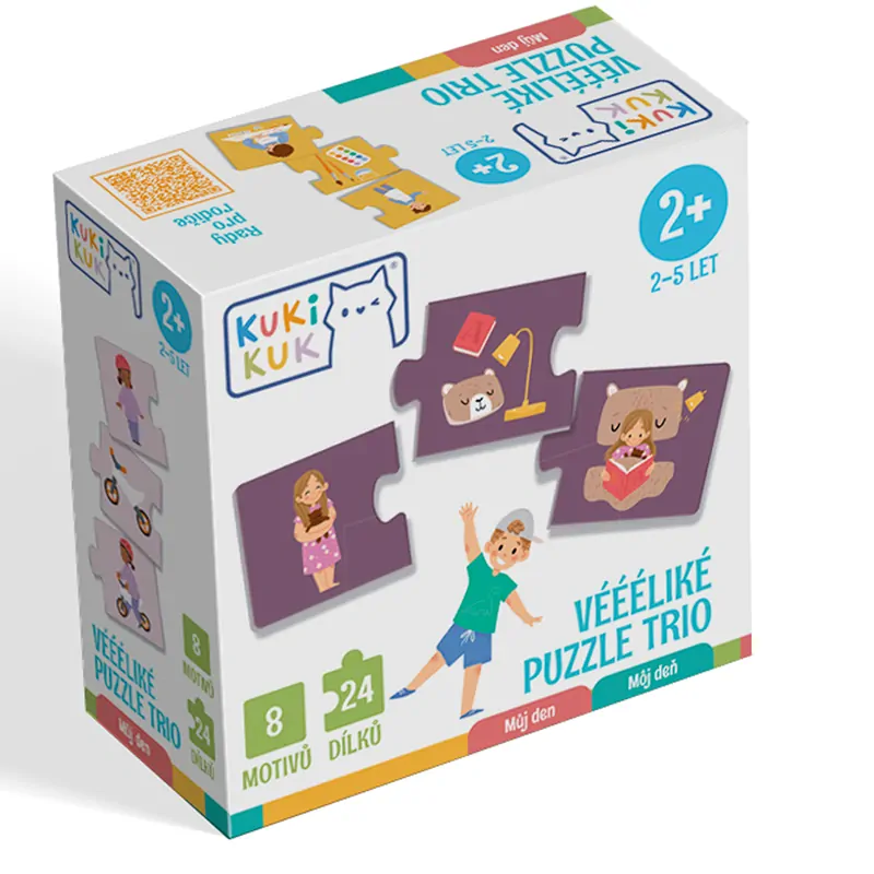 Efko KukiKuk - Véééliké puzzle trio Můj den