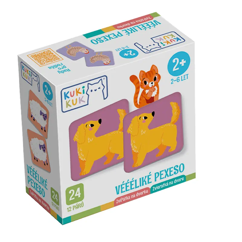 Efko KukiKuk - Véééliké pexeso Zvířátka na dvorku