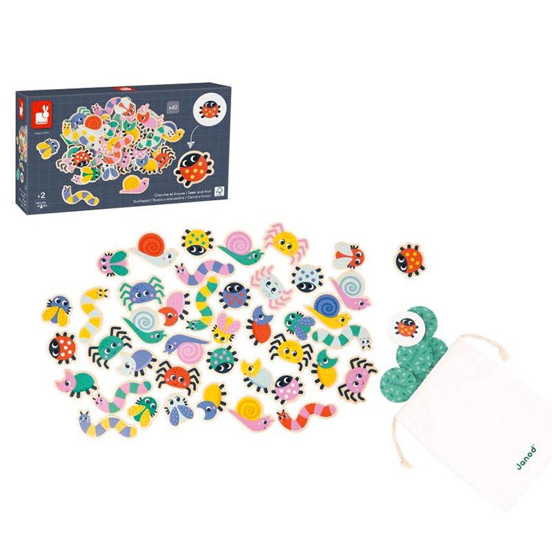 Janod Soustředění a pozorování Hledej a najdi Zahrada, Didaktik