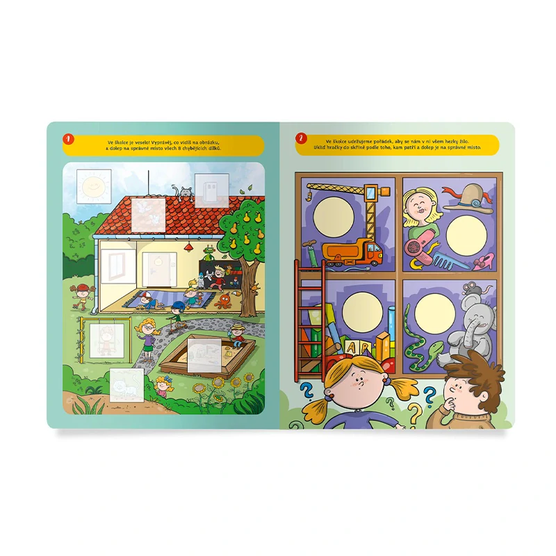 Samolepkové aktivity - Těším se do školky