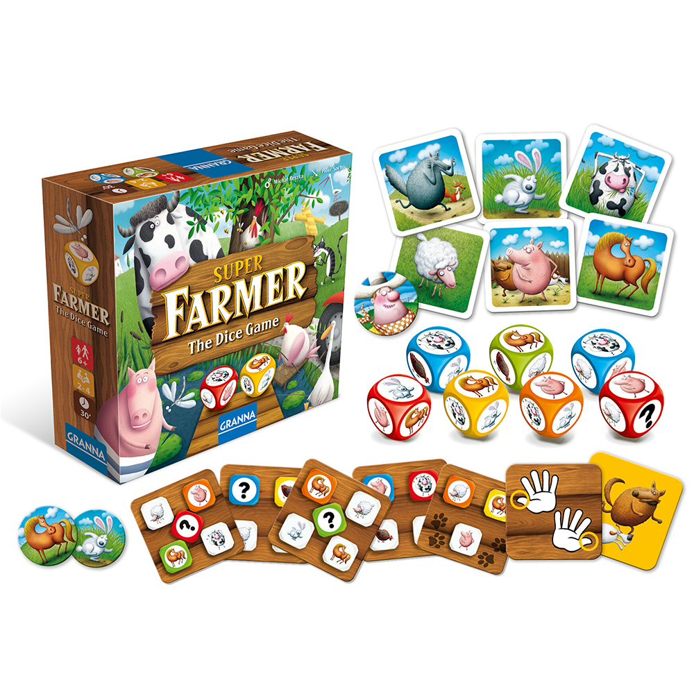 Granna Superfarmář hra s kostkami