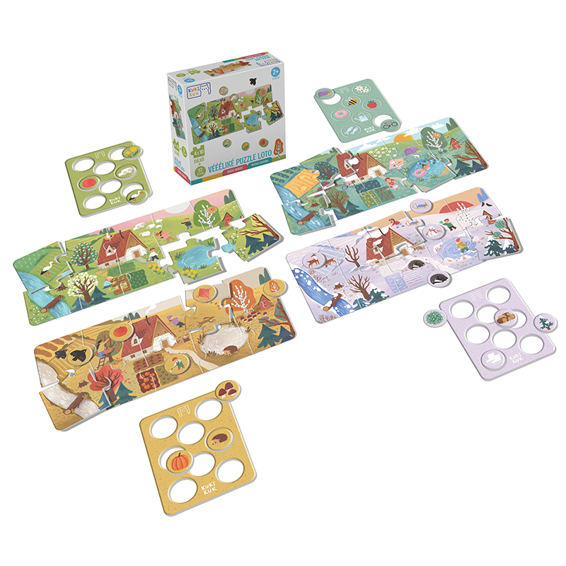 Efko KukiKuk – Véééliké puzzle loto Roční období