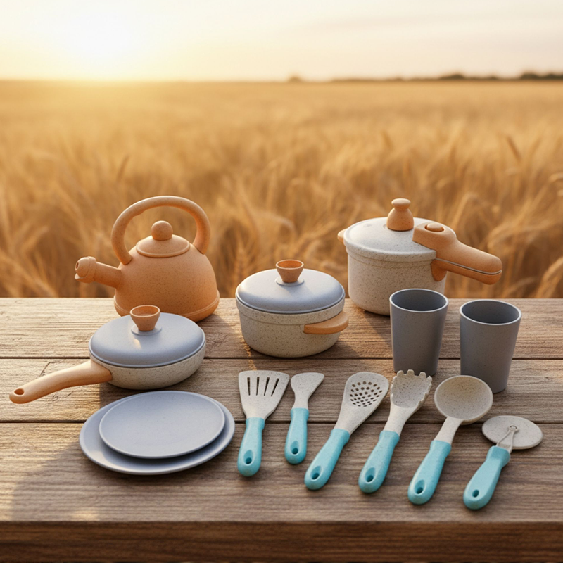 Alldoro Kuchyňská sada pro děti 14 ks - ekologický plast