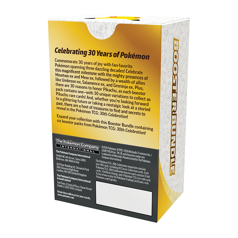 Pokémon TCG: 30th Celebration Booster Bundle