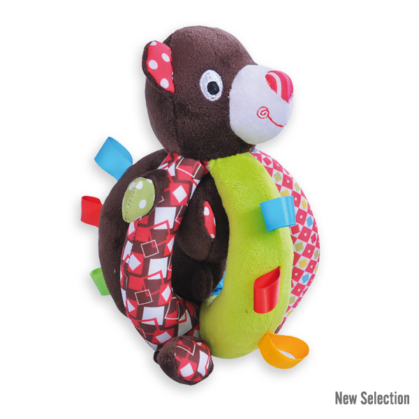 Plátěný hrkací míč MEDVĚDI