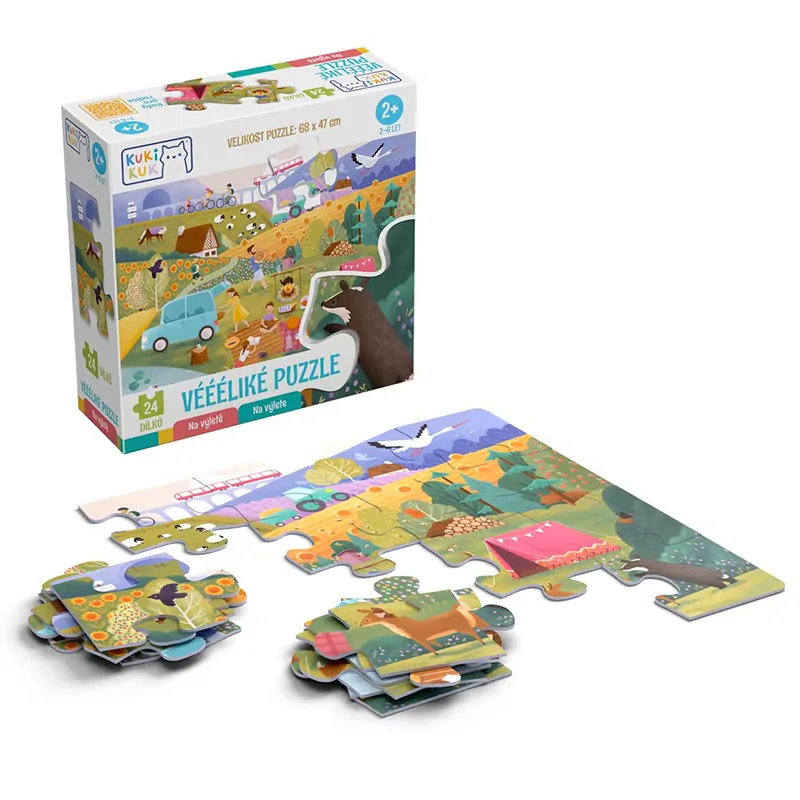 Efko KukiKuk - Véééliké puzzle Na výletě