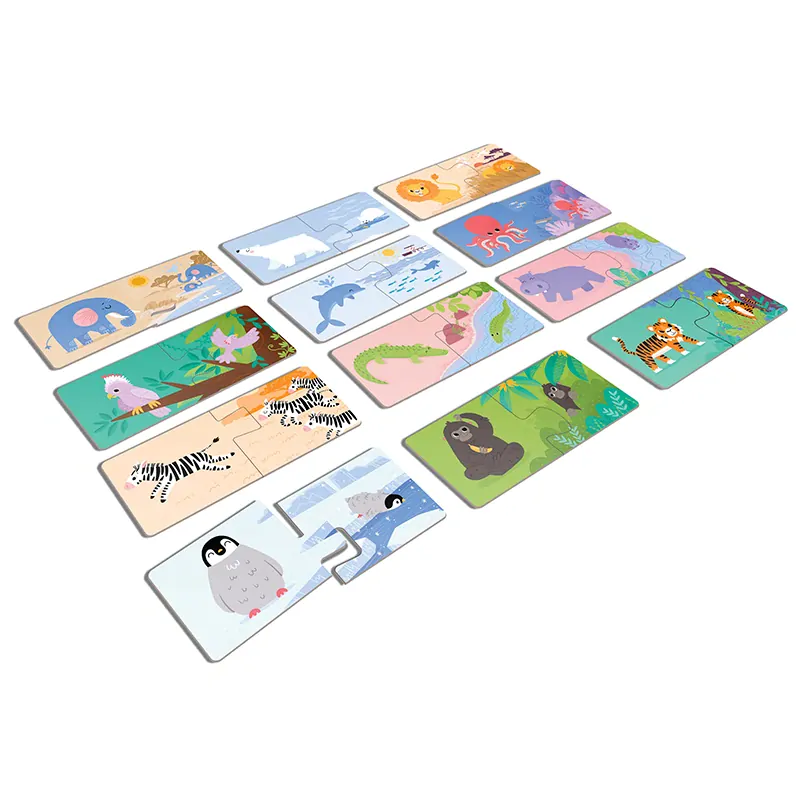 Efko KukiKuk - Véééliké puzzle duo Kde bydlí zvířátka