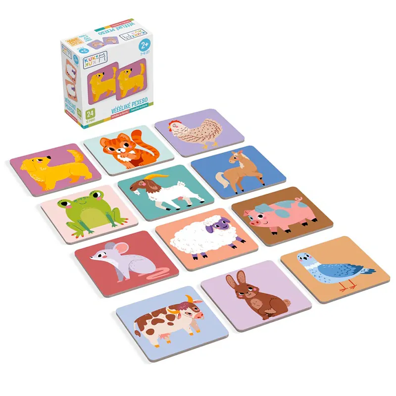 Efko KukiKuk - Véééliké pexeso Zvířátka na dvorku