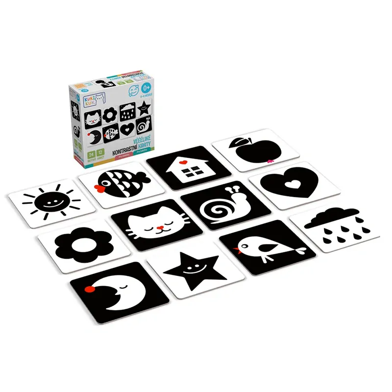 Efko KukiKuk - Véééliké kontrastní karty Pro miminka