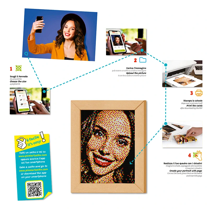 Quercetti Pixel Art 4 Take a Selfie