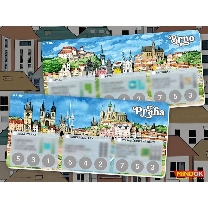 Mindok Města + promo Praha a Brno