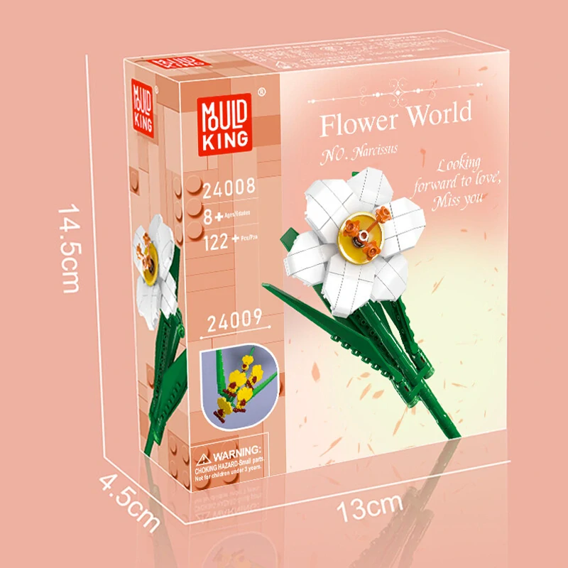 Mould King 24008 Květina Narcis