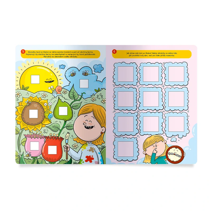 Samolepkové aktivity - Těším se do školky