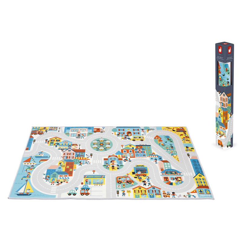 Janod Koberec a hrací podložka na zem Město