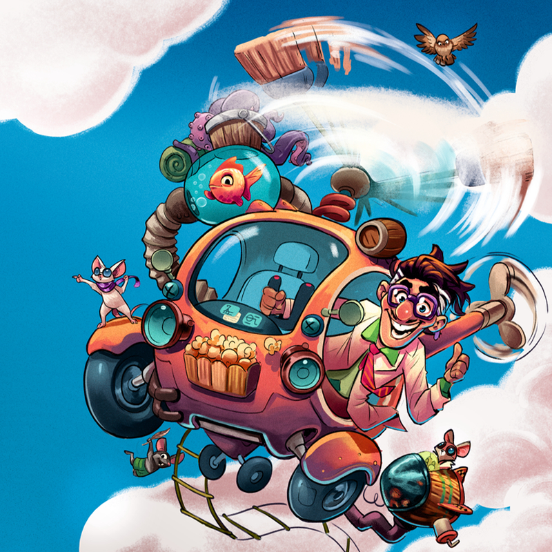 Haba Hra a Puzzle 2v1 Bláznivý vrtulník