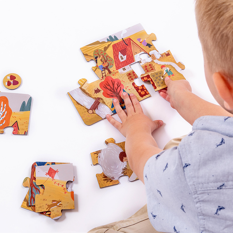 Efko KukiKuk – Véééliké puzzle loto Roční období