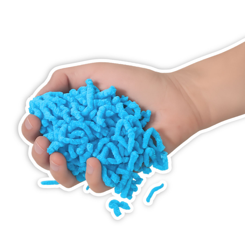 Alldoro Mačkací červíci – antistresová hmota Squishy Worms, modrá, 120g