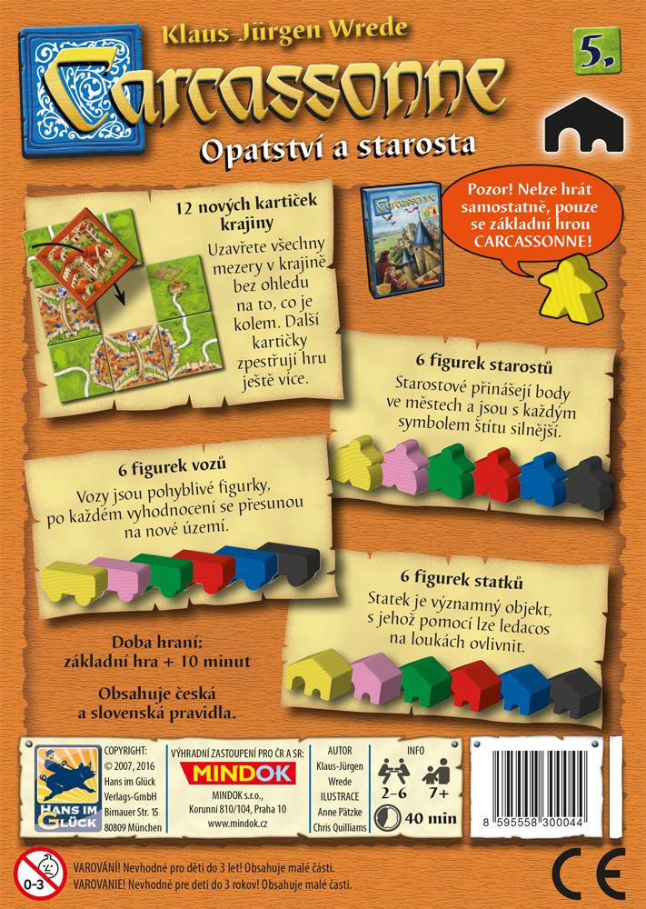 Mindok Carcassonne 05 - Opatství a starosta