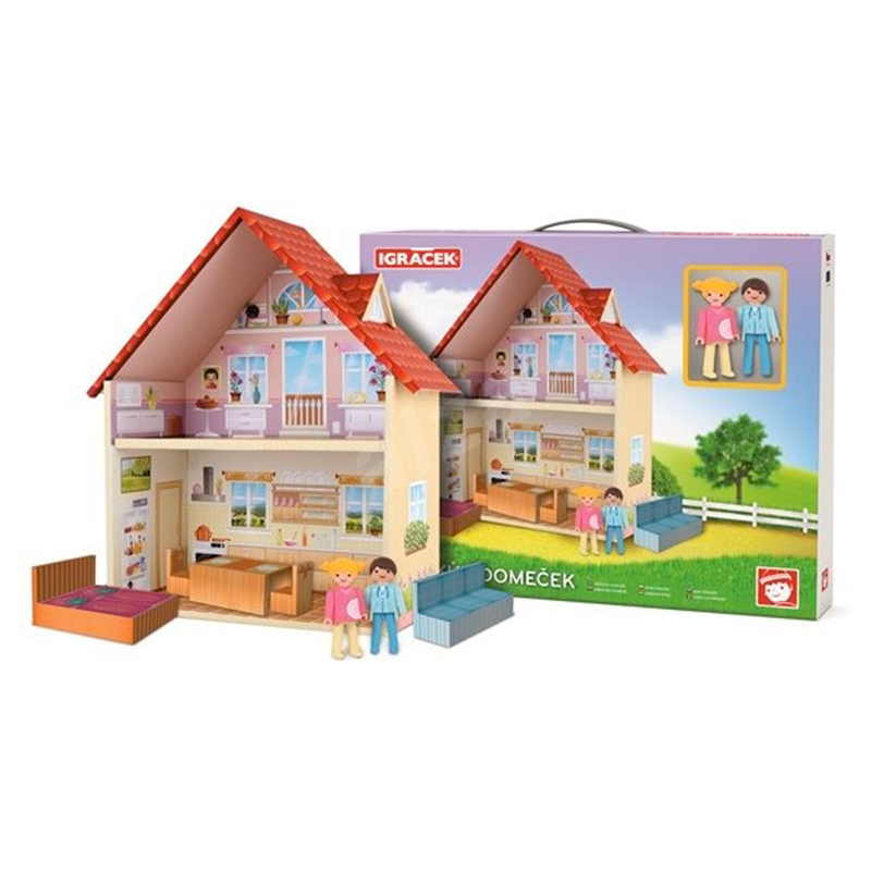 Efko Igráčkův Domeček - hrací set pro holčičky s figurkami