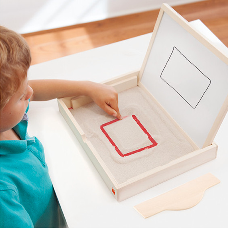 Akros Multisensorická psací podložka s pískem a tabulí (30 cm)