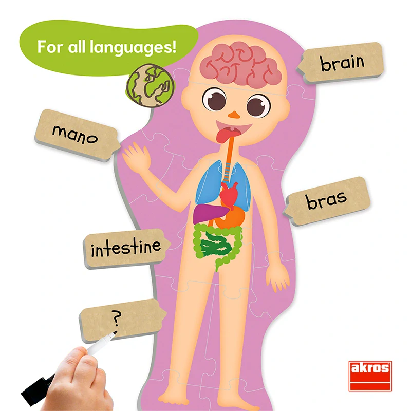 Akros MAXI PUZZLE Objevujte tajemství lidského těla