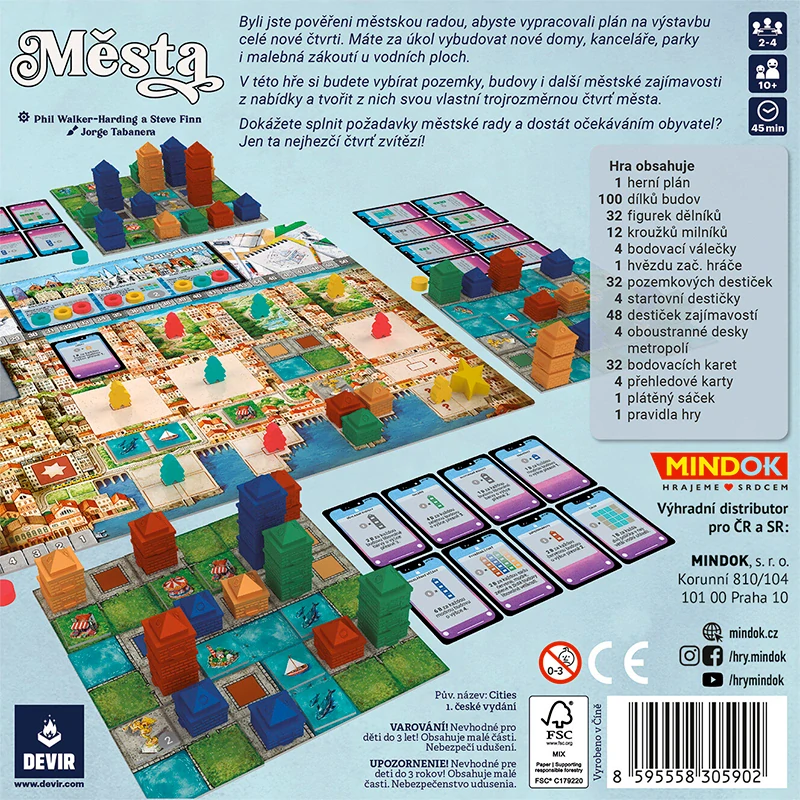 Mindok Města + promo Praha a Brno