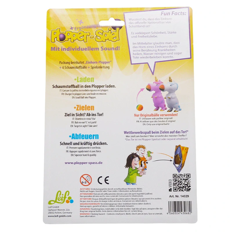 Plopáček JEDNOROŽEC růžový