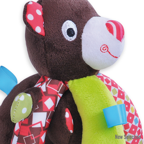 Plátěný hrkací míč MEDVĚDI