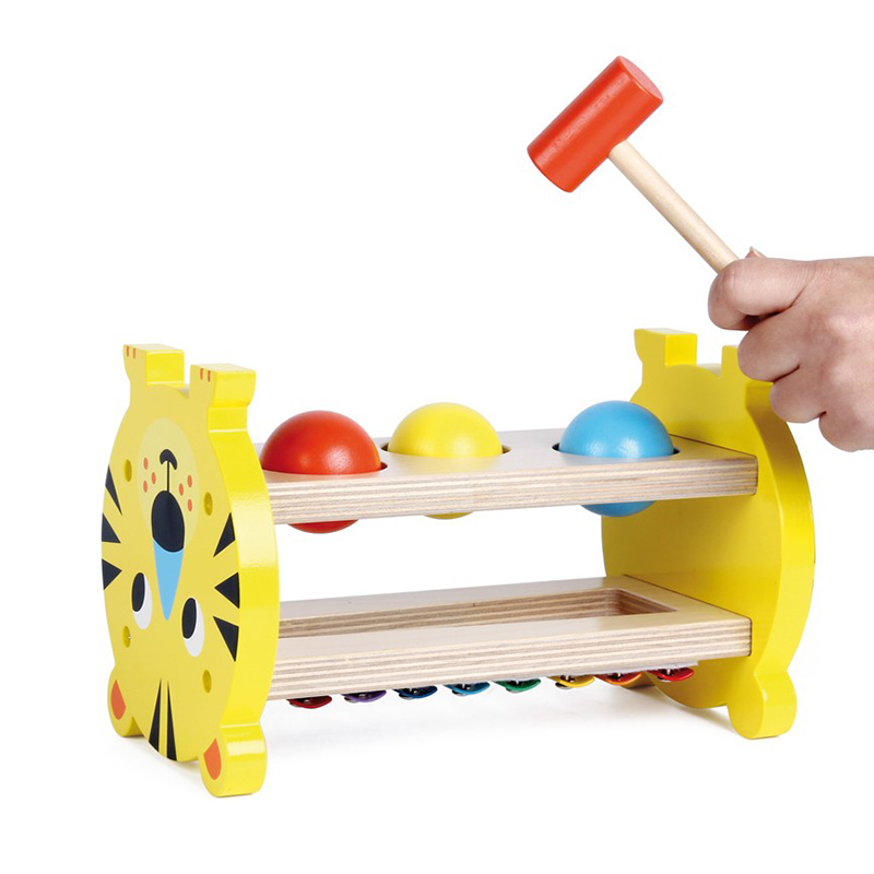 Andreu Toys - Xylofonový Tygr se zatloukadlem