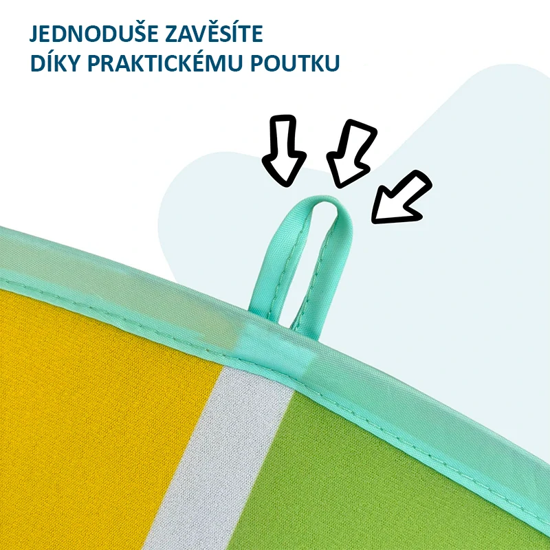 Alldoro XXL Vyskakovací Terč s míčky na suchý zip, 142 cm