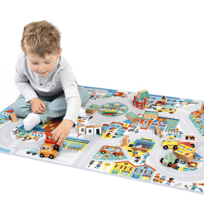 Janod Koberec a hrací podložka na zem Město