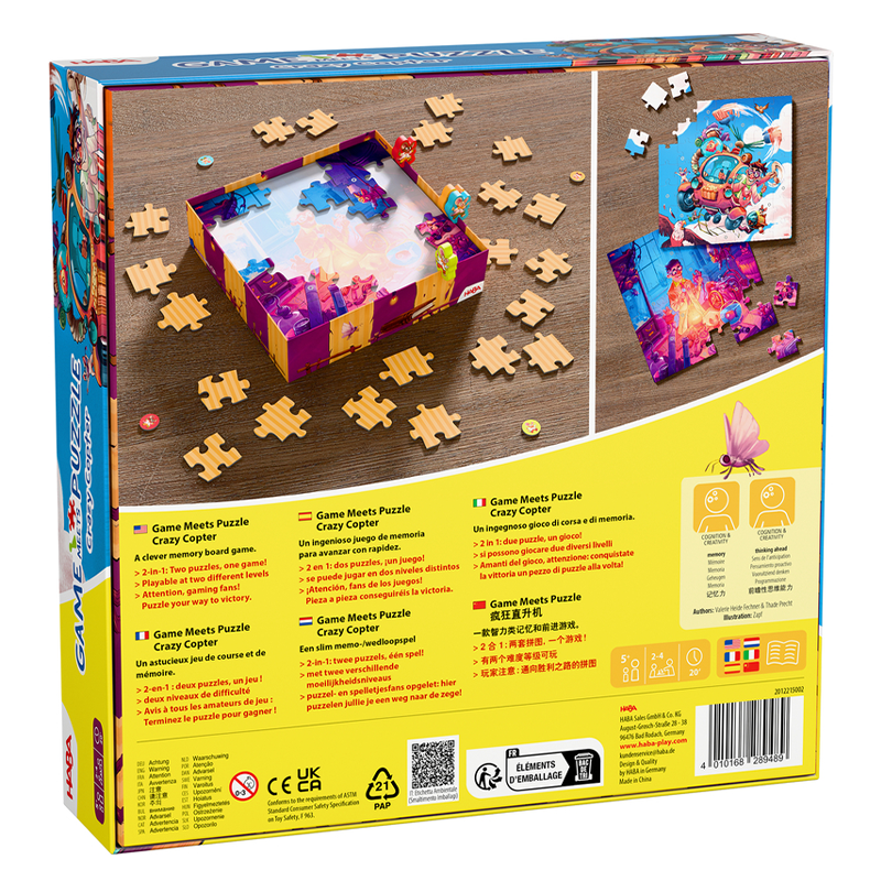 Haba Hra a Puzzle 2v1 Bláznivý vrtulník