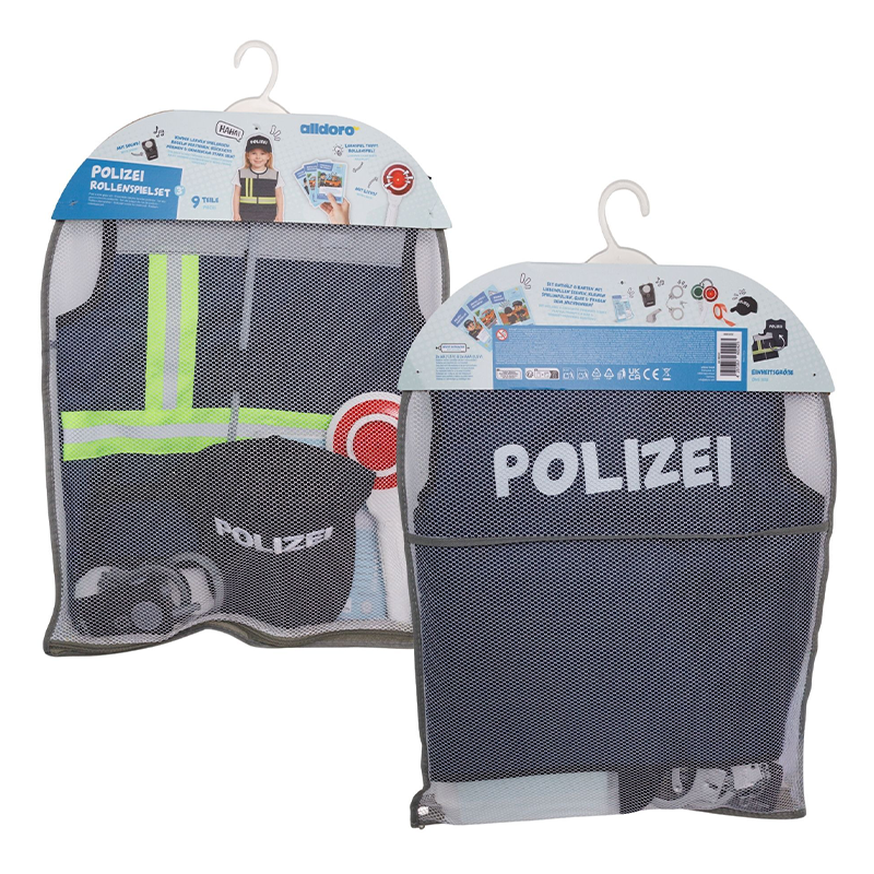 Alldoro Policejní kostým pro děti – dětská policejní sada s doplňky