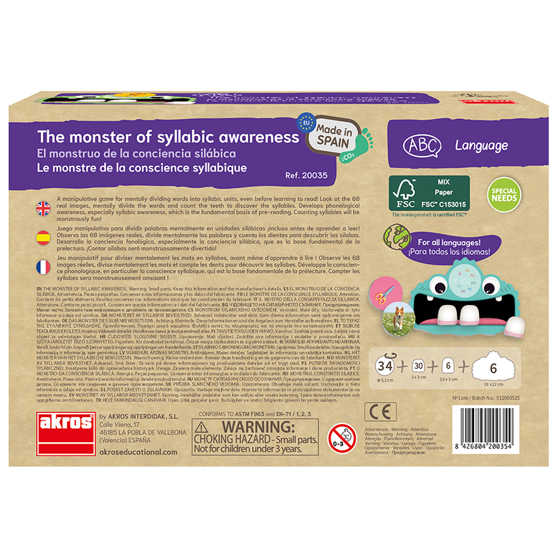 Akros Monstrum, slabičné vědomí