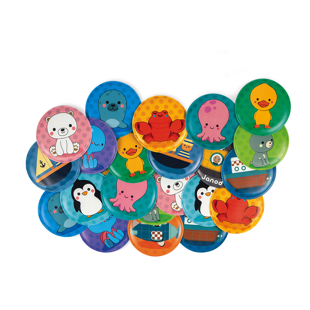 Janod Měkké obrázkové pexeso do vany 24 ks