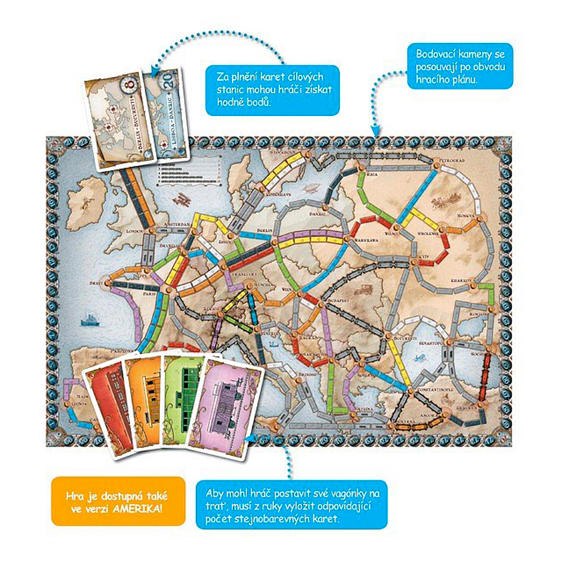 Asmodee Jízdenky, prosím! Evropa