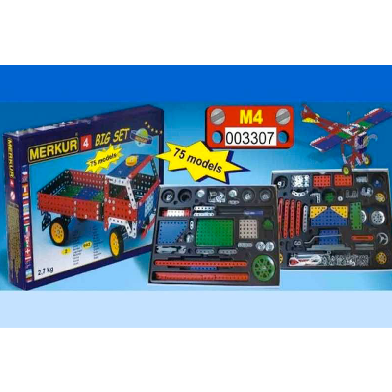 Merkur 4 stavebnice, 609 dílů, 40 modelů