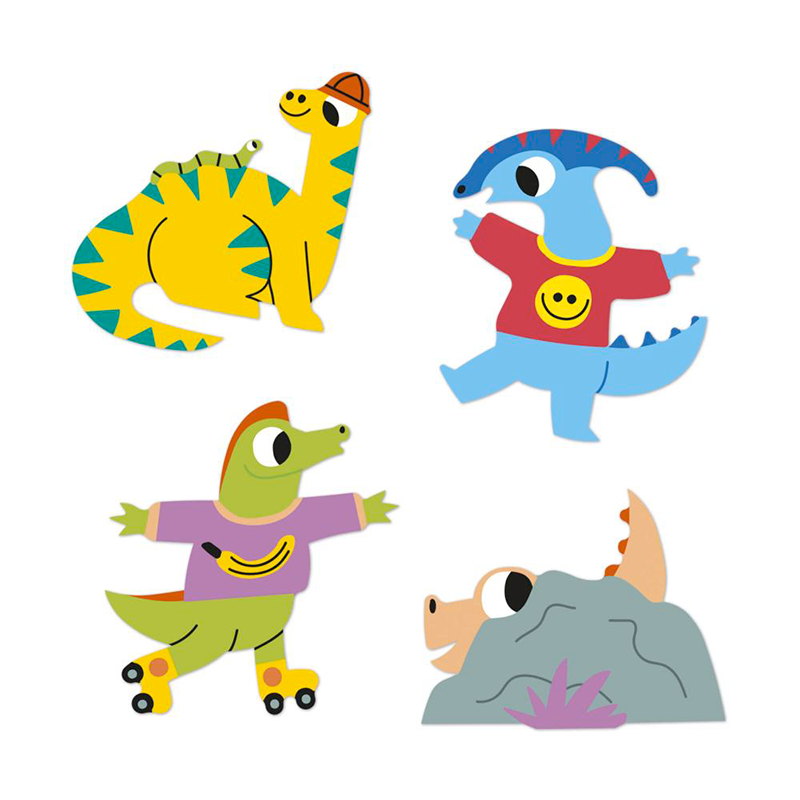 Janod Samolepky Dinosaurus 100 ks od 3 let