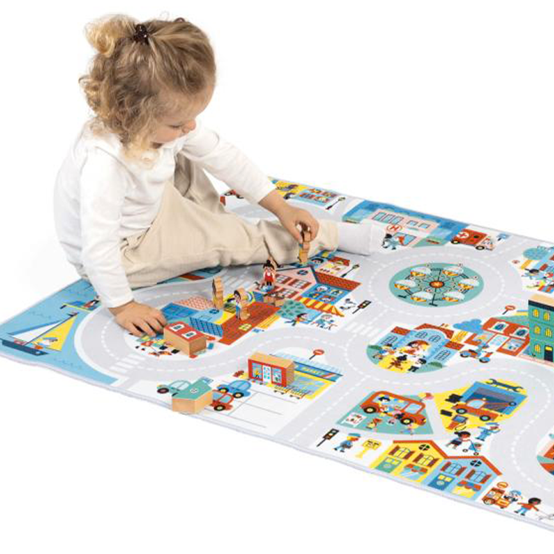 Janod Koberec a hrací podložka na zem Město