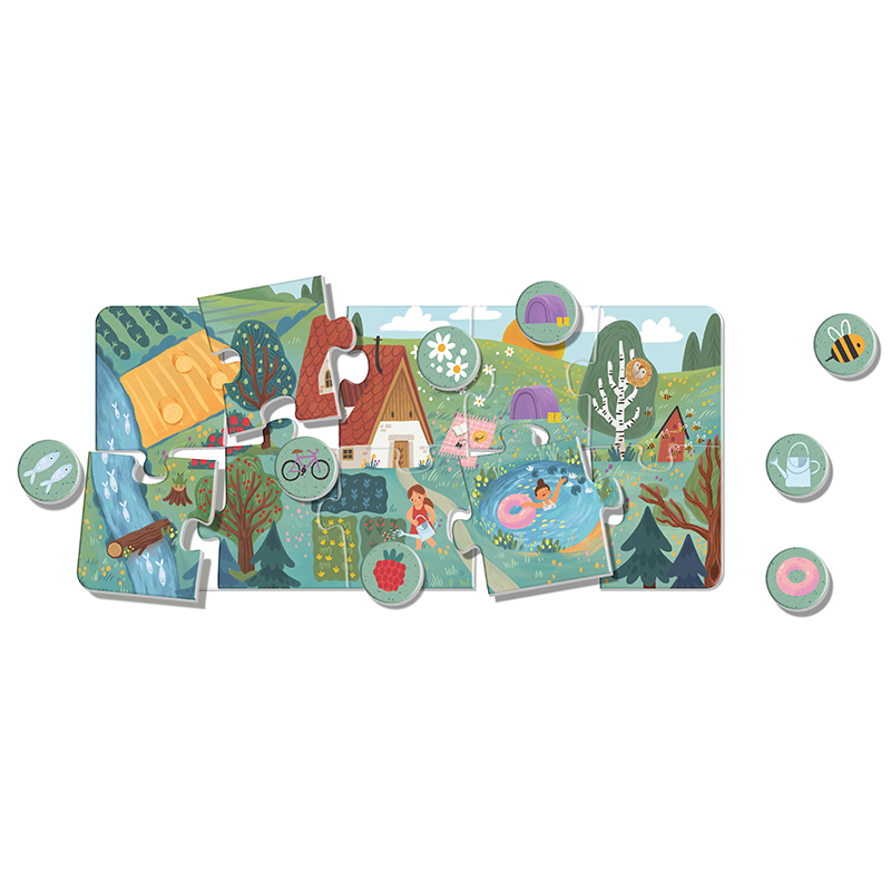 Efko KukiKuk – Véééliké puzzle loto Roční období