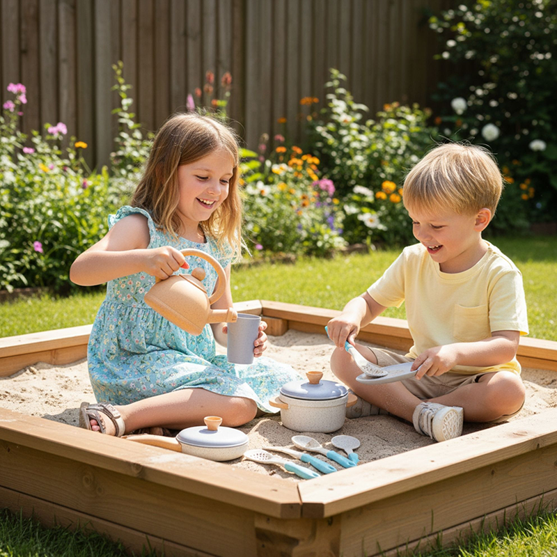 Alldoro Kuchyňská sada pro děti 14 ks - ekologický plast