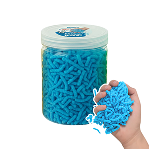 Alldoro Mačkací červíci – antistresová hmota Squishy Worms, modrá, 120g
